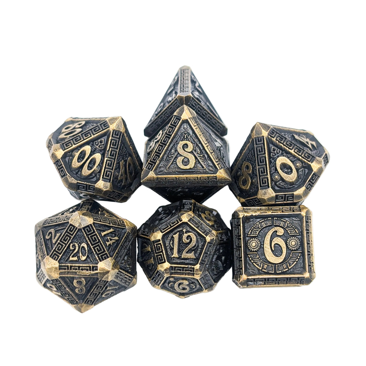 Mythos Gold Metal Dice Set