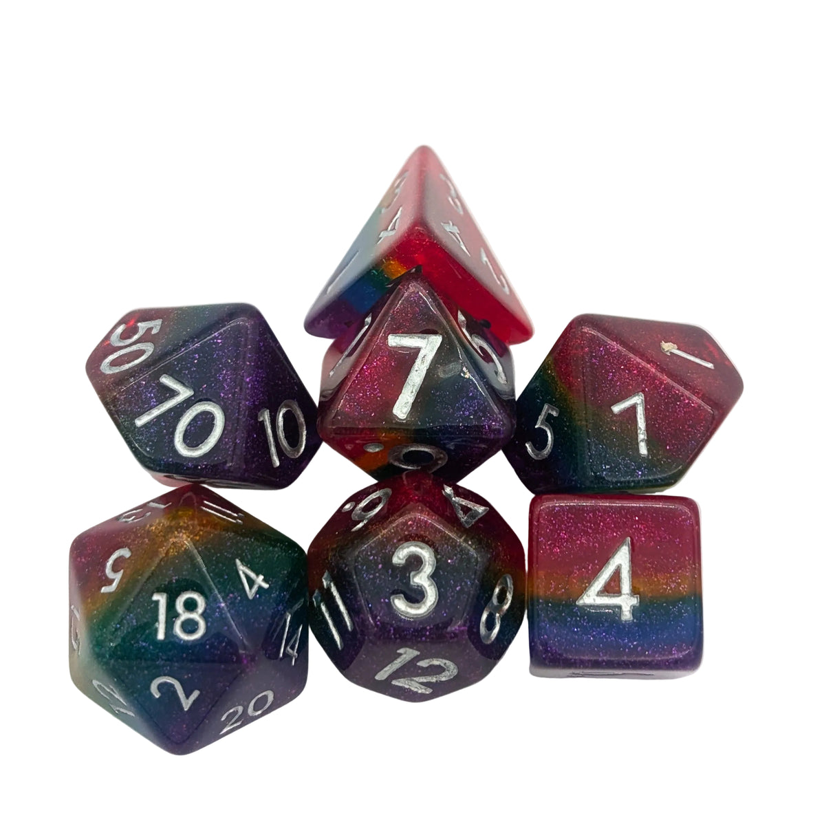 Pride Rainbow Dice Set