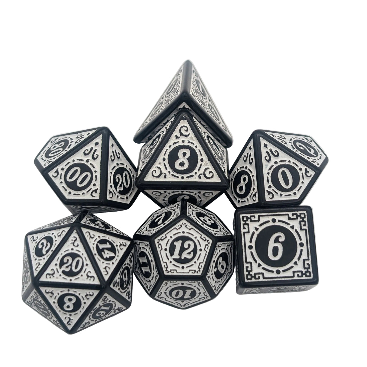 Zoltar White Dice Set