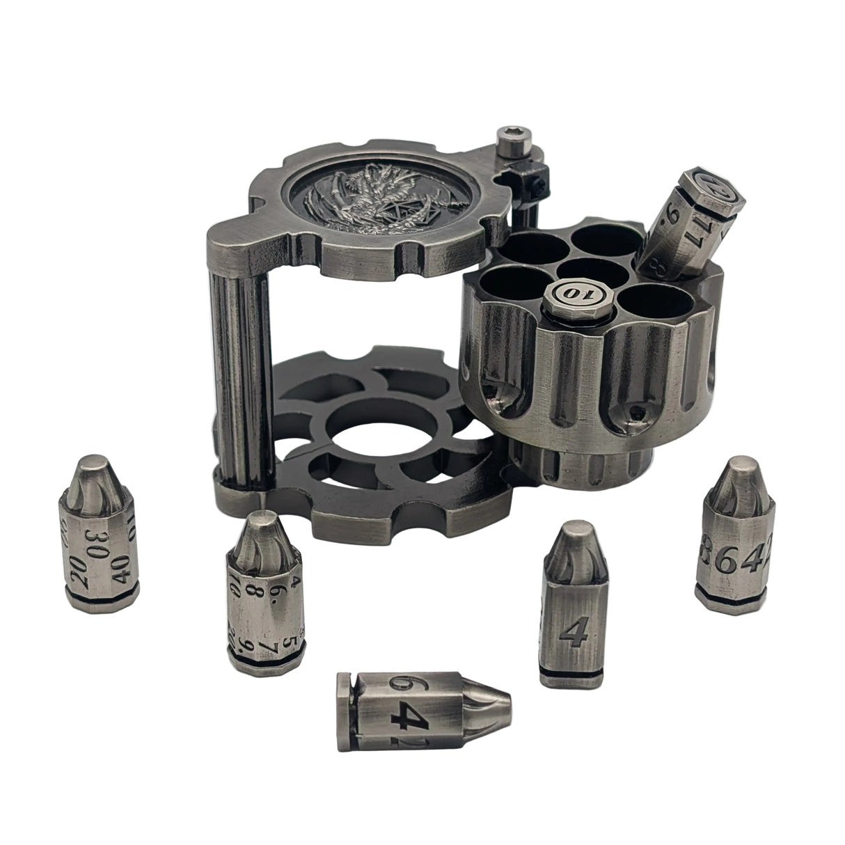 Fidget Metal Revolvers with Bullet Dice