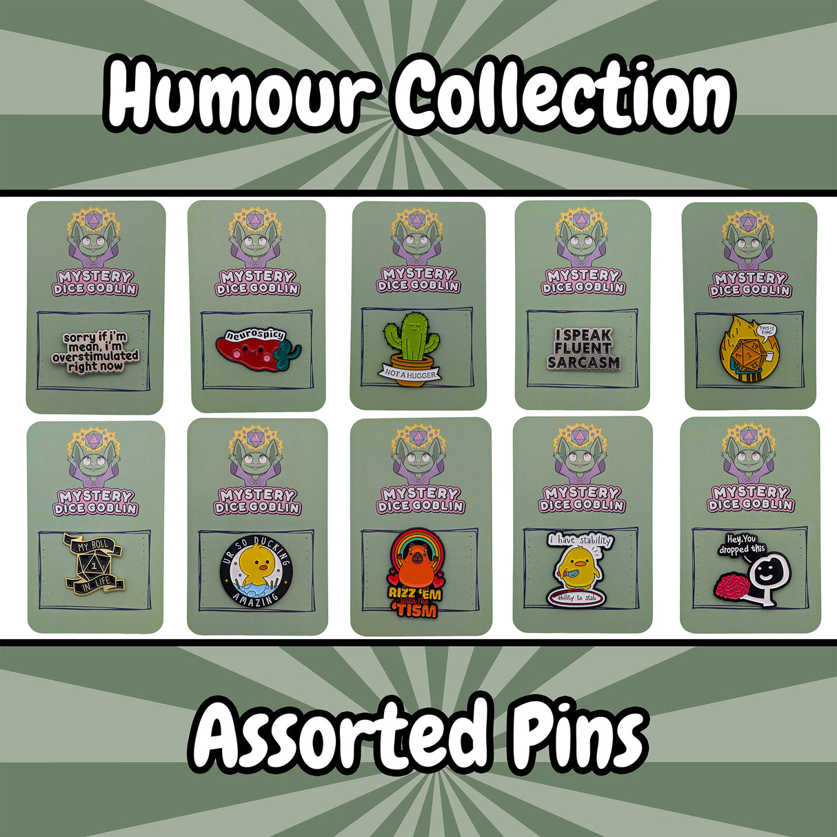 Assorted Funny Pins