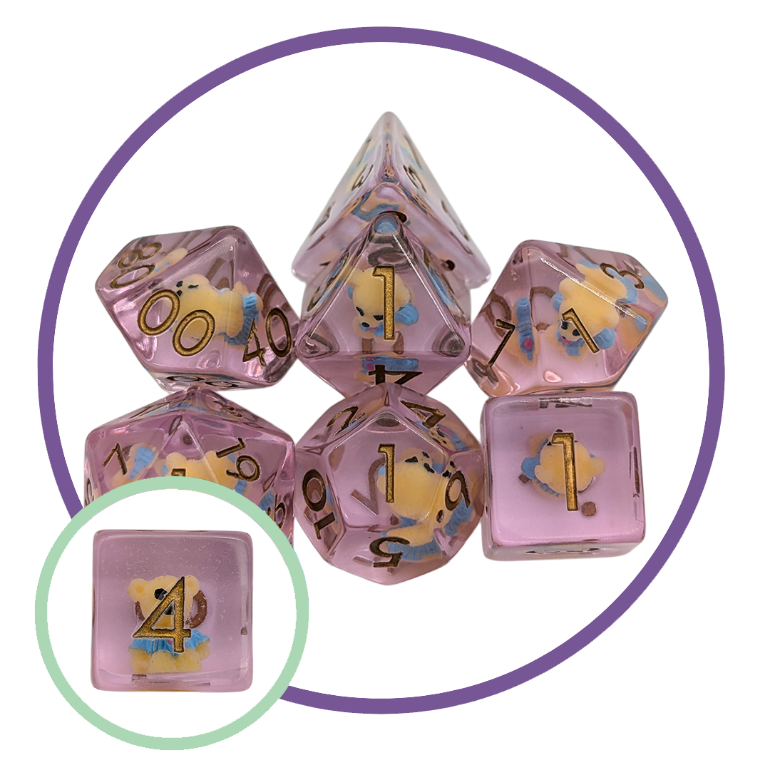 Bear Teddy Inclusion Dice Set