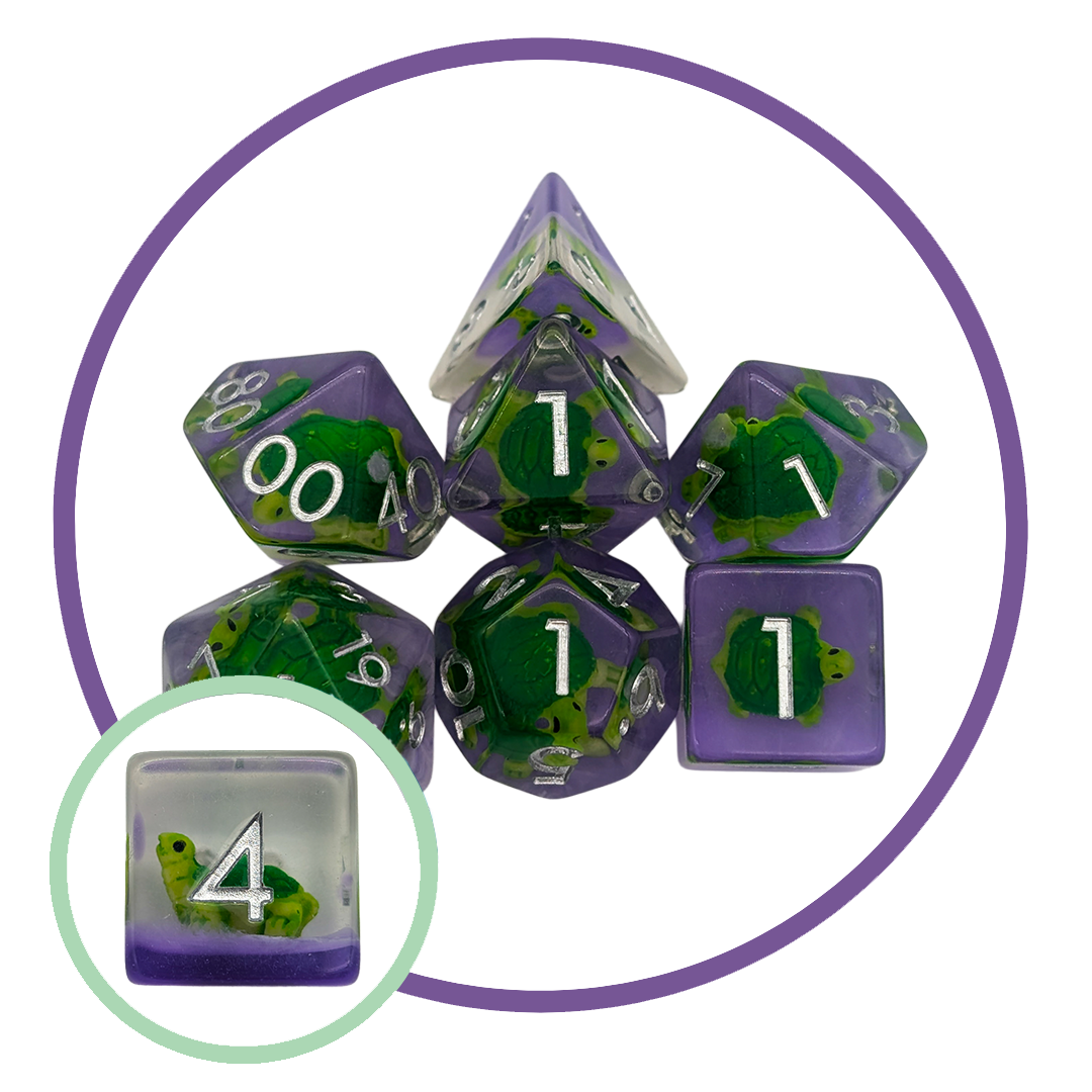 Turtle Inclusion Dice Set