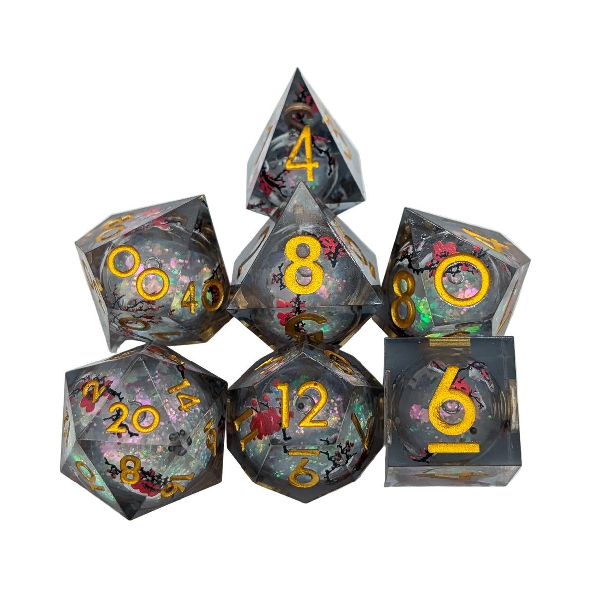 Print Blossom Liquid Core Dice Set