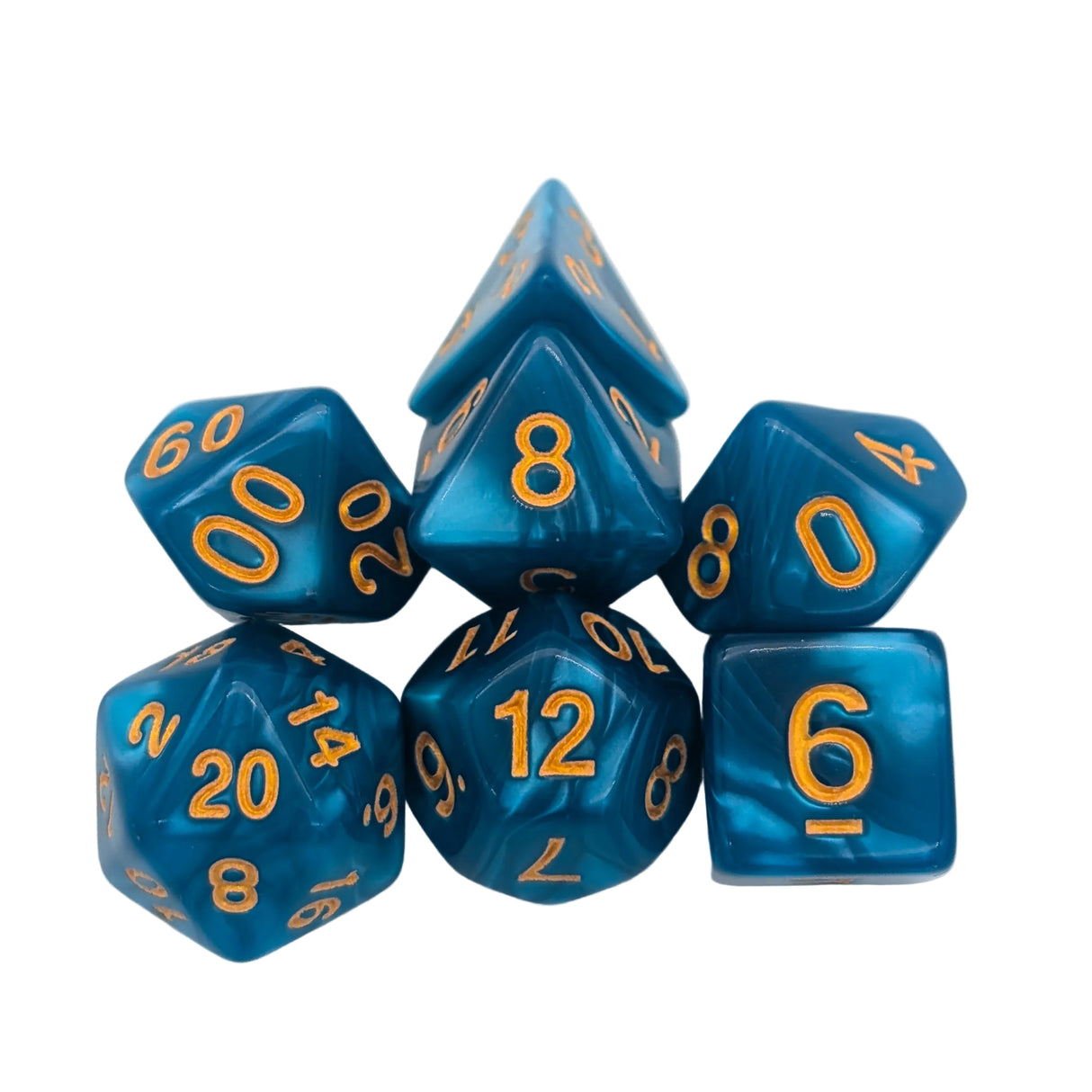 Pearl Sky Blue Dice Set