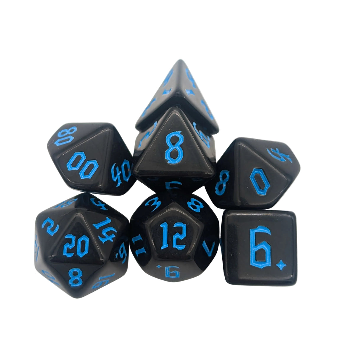 Witch Blue Acrylic Dice Set