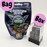 Assorted Counter Dice Split +/- (SINGLE SETS)