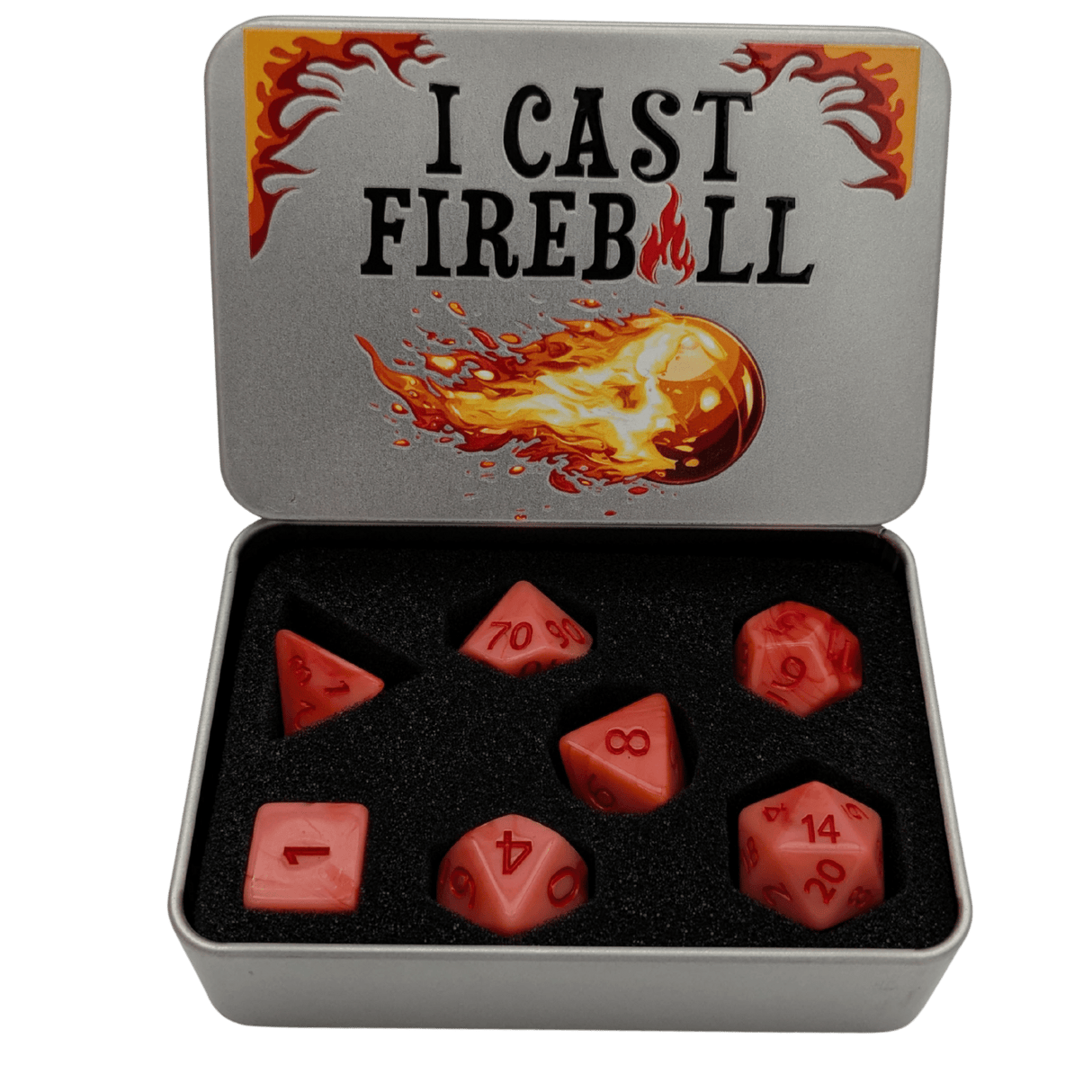 Fireball Dice Tin