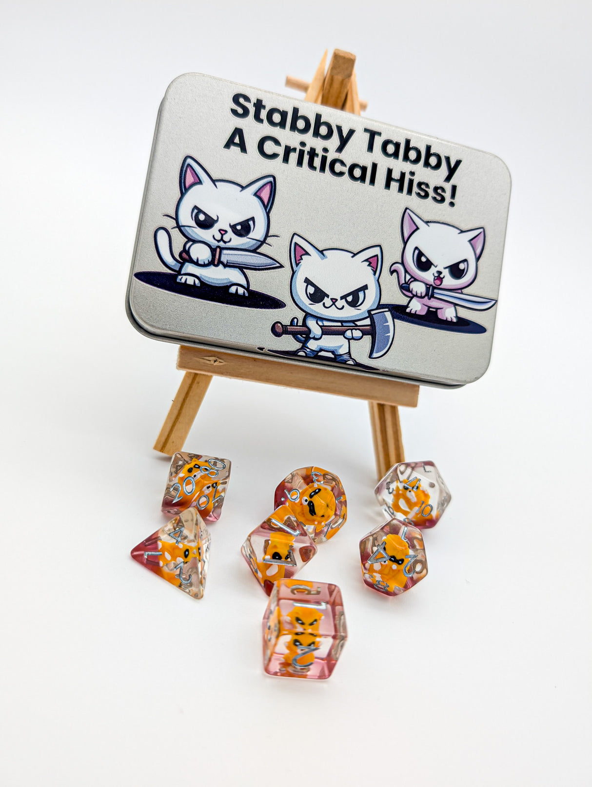 Cat Dice Tins (Stabby Tabby)